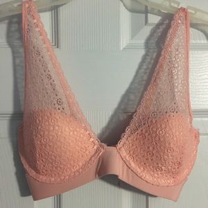 🌸Pink Plunge Softcup Bra Bralette